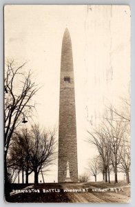 Bennington VT RPPC Battle Monument Vermont Real Photo Postcard AA3