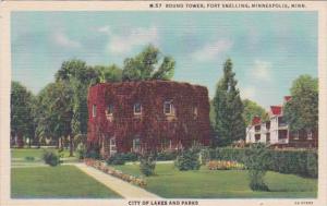 Minnesota Minneapolis Round Tower Fort Snelling Curteich