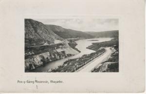 Pen-y-Gareg Reservoir Rhayader Wales Vintage Postcard E5