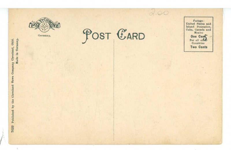 OH - Cleveland. Luna Park Amusements at Night ca 1908