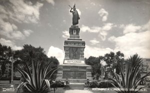 Vintage Postcard 1949 View The Monument Cuitlahuac Grand Passeo Mexico City MX