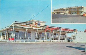 Maine Ellsworth Jasper's Restaurant Mid Century Architecture Postcard 22-4183