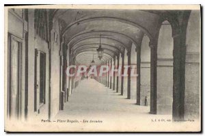 Old Postcard Paris Place Royal Arcades