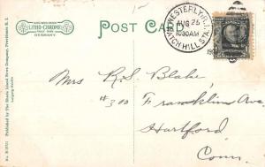 Watch Hill Rhode Island Light House Point Breakers Antique Postcard K80958