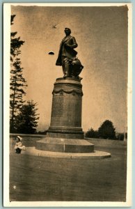 RPPC AYPE Seward Statue Volunteer Park Seattle Washington 1909 DB Postcard D14