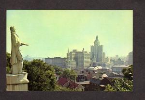 RI Providence from Prospect Terrace Postcard Rhode Island First Baptist Church