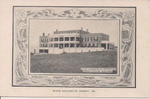 Hebron ME, Maine Sanatorium, Pre-1907, Art Nouveau Border