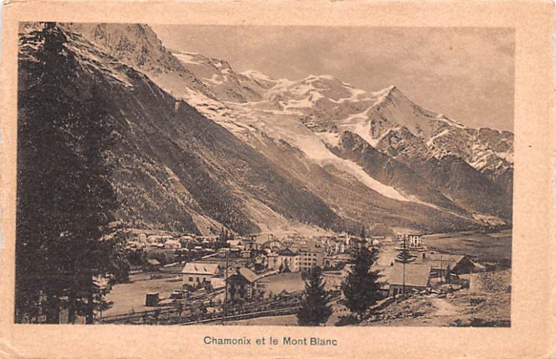 Chamonnix et le Mont Blanc Switzerland Unused 