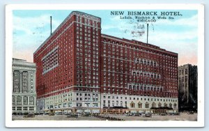 CHICAGO, IL ~ Bismarck Hotel DEMPSEY-TUNNEY FIGHT Advertising 1927 Postcard