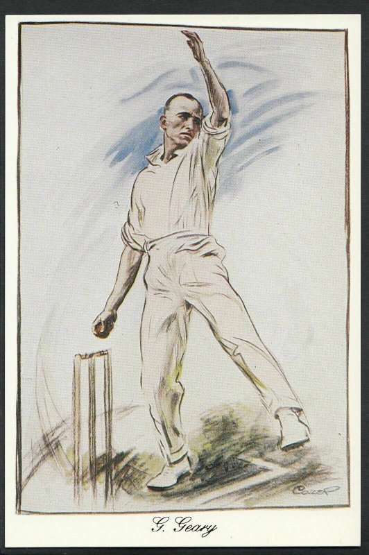 Sports Postcard - Cricket - George Geary - Leicester & England   DP9