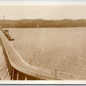 c1910s Cecil County, MD RPPC Conowingo Hydroelectric Dam Susquehanna River A175