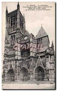 Old Postcard Meaux cathedral