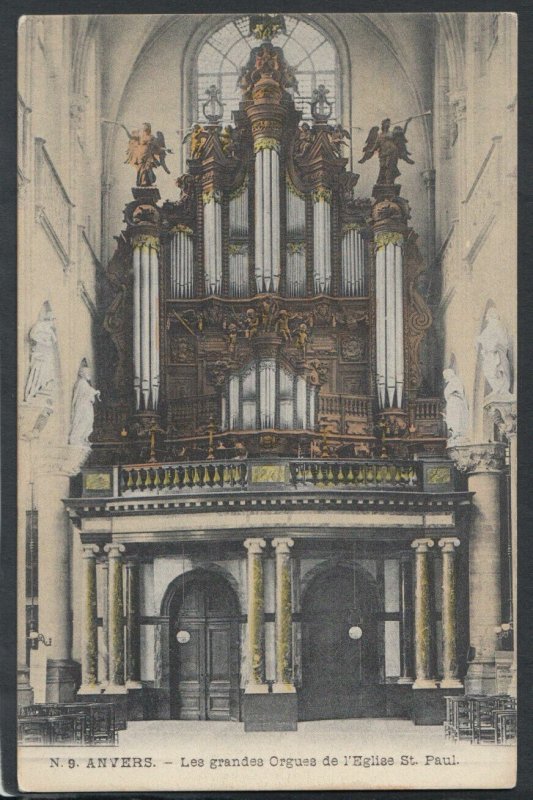 Belgium Postcard - Antwerp - Anvers - Les Grandes Orgues De L'Eglise  RS15238