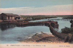 Oued-Tindja Les Pecheries Ferryville Tunisia Africa Old Postcard