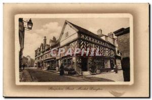 Great Britain Great Britain Old Postcard Shropshire street makert Drayton