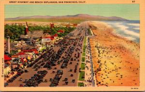 California San Francisco Great Highway and Beach Esplanade