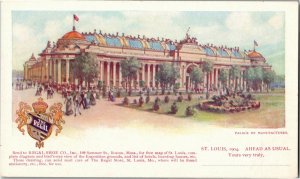 Palace of Manufacturers, St Louis Worlds Fair UDB Vintage Postcard D67