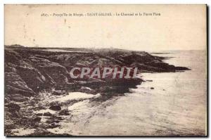 Old Postcard Saint Gildas Rhuys island Presqu Charnial and Peter Plate