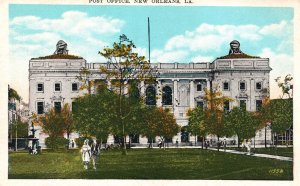 Vintage Postcard Post Office Building New Orleans Louisiana LA C. B. Mason Pub.