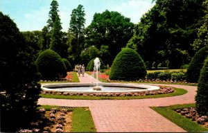 Delaware Wilmington Longwood Gardens Fountain and Flower Lined Paths