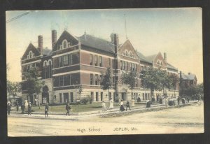 JOPLIN MISSOURI HIGH SCHOOL BUILDING VINTAGE POSTCARD 1911 MO.