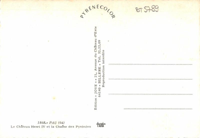 BT5789 Pau Le Chateau Henri IV       France