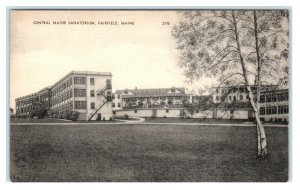 FAIRFIELD, ME ~ Central Maine SANATORIUM c1940s Somerset County Postcard