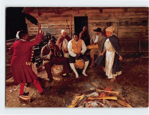 Postcard Slave Quarter At Carter's Grove, Williamsburg, Virginia