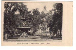 The Common, Brewrs Fountain Boston, Massachusetts, Used in Canada