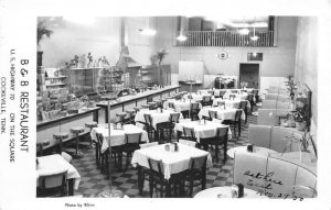 Cookeville Tennessee B and B Restaurant Dining Room Real Photo Postcard AA65069