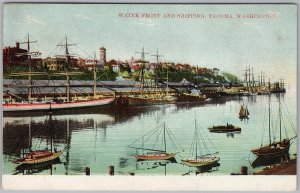 Tacoma Washington Waterfront Shipping 1906 Lithograph Postcard H81