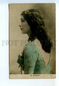 524148 Lina CAVALIERI Italian OPERA SINGER Vintage PHOTO postcard tinted
