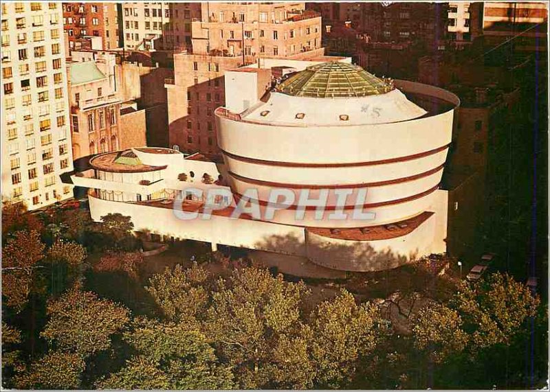 Modern Postcard Solomon R. Guggenheim Museum, Fifth Avenue New York Aerial view