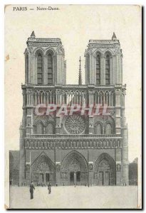 Old Postcard Paris Notre Dame