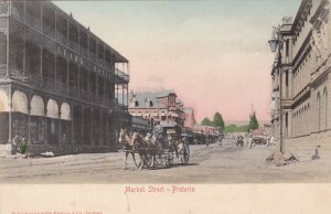 South Africa Pretoria Horse and Carriage On Market Street sk1943a