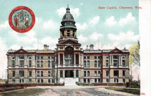 LP55  Cheyenne  Wyoming  Postcard  State Capitol