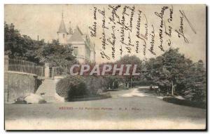 Old Postcard Beziers the poets park