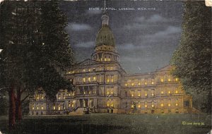 State Capitol Settled In 1668 - Lansing, Michigan MI  