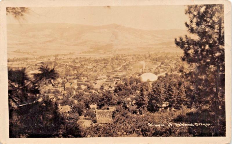 ASHLAND OREGON~PANORAMIC GLIMPSE-REAL PHOTO POSTCARD 1920s