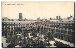 Old Postcard Barcelona Plaza Real