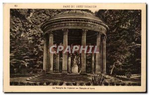 Old Postcard Parc Du Petit Trianon Le Temple De L & # 39amour Versailles