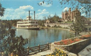 Orlando Florida  Disney World Admiral Joe Fowler Sternwheeler 1977 Postcard Used