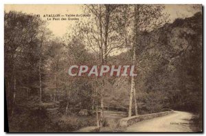 Old Postcard Avallon Cousin Vallee Du Pont Des Gardes