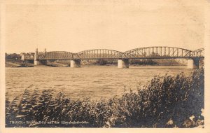 Lot216 poland thorn Weichsel picture with the railway bridge