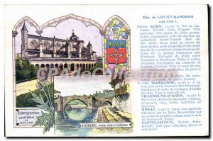 Old Postcard Agen Marmande NRAC