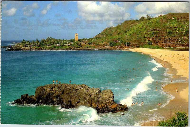 Postcard BEACH SCENE Aiea Hawaii HI AK3172