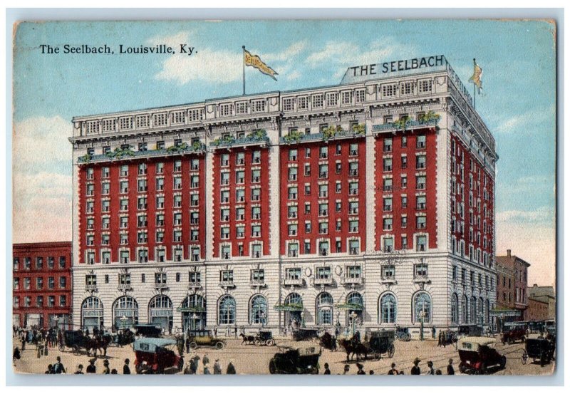 1918 The Seelbach Building Exterior View Louisville Kentucky KY Antique Postcard
