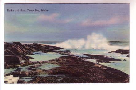 Rocks and Surf, Casco Bay, Maine