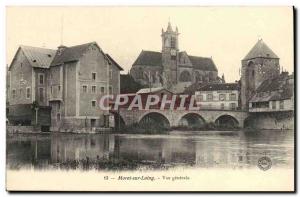 Old Postcard Moret Sur Loing Vue Generale