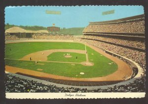 LOS ANGELES DODGERS DODGER BASEBALL STADIUM GAME VINTAGE POSTCARD